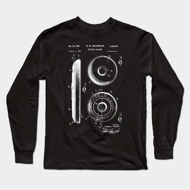 Frisbee Patent, Frisbee Golf, Disc Golf Patent Long Sleeve T-Shirt by Anodyle